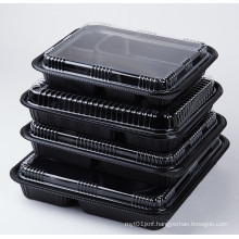 Stock Food grade disposable packing black tray